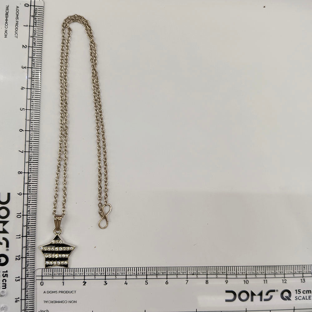 The99Jewel Fashion Silver Plated Austrian Stone Star Shape Chain Pendant