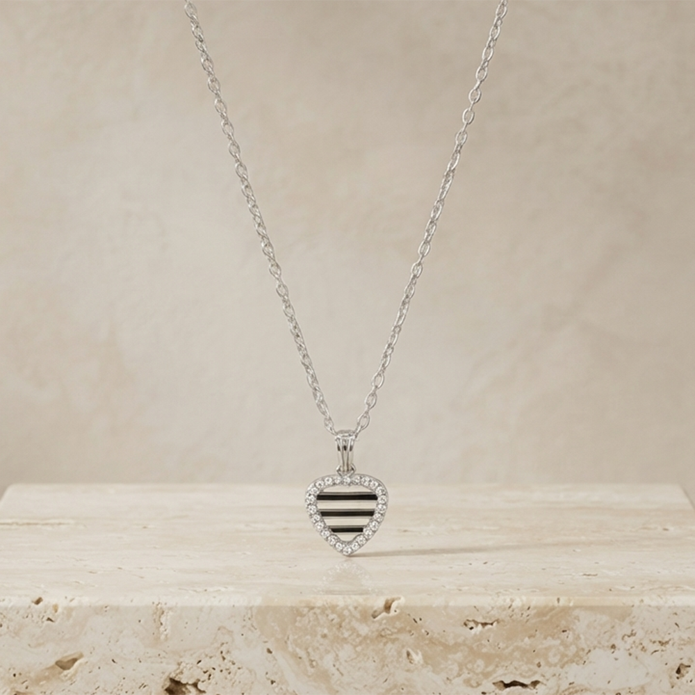 The99Jewel Fashion Silver Plated Austrian Stone Chain Pendant