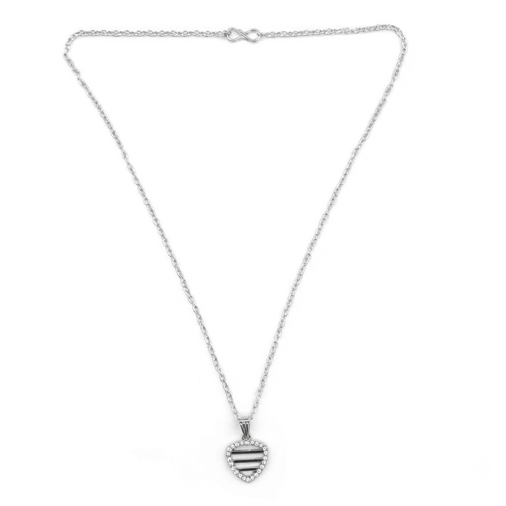 The99Jewel Fashion Silver Plated Austrian Stone Chain Pendant