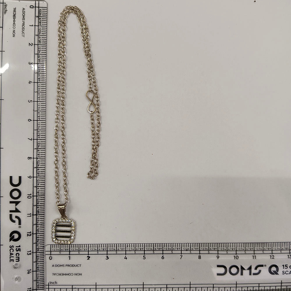 The99Jewel Fashion Silver Plated Austrian Stone Chain Pendant