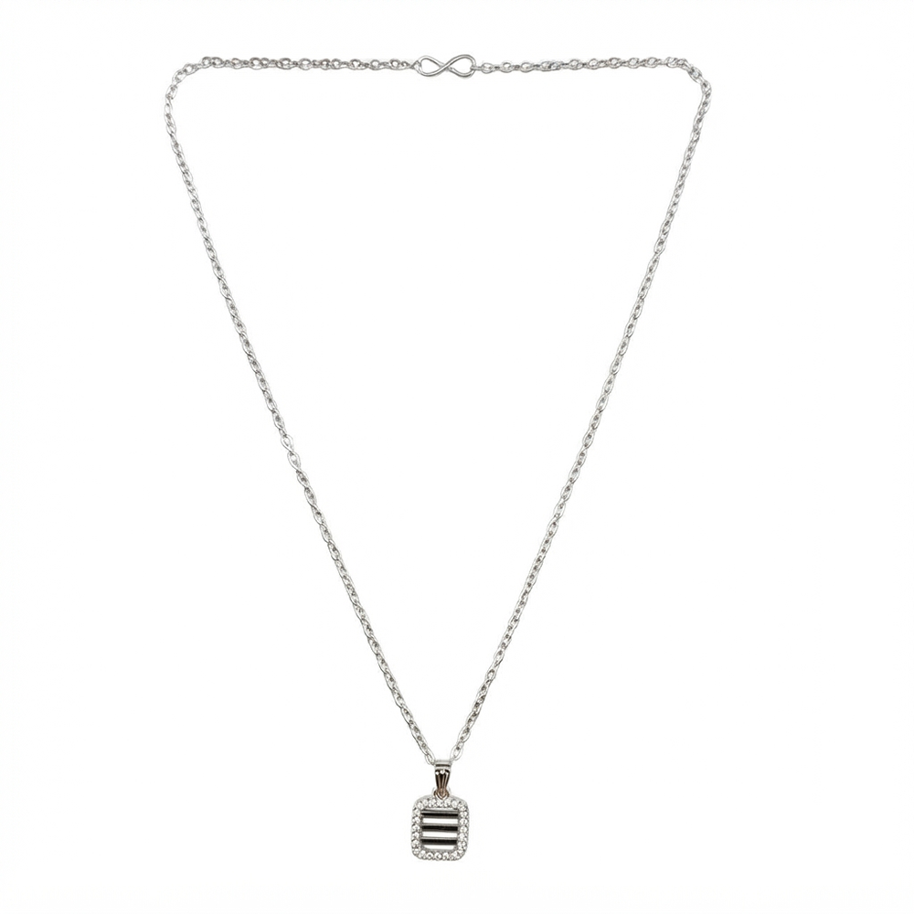The99Jewel Fashion Silver Plated Austrian Stone Chain Pendant