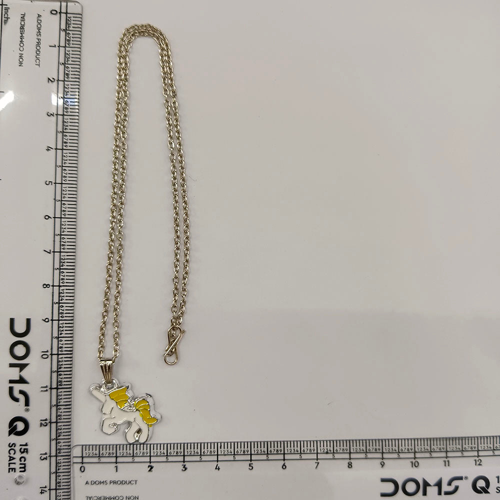 The99Jewel Stylish Austrian Stone Silver Plated Unicorn Shape Chain Pendant