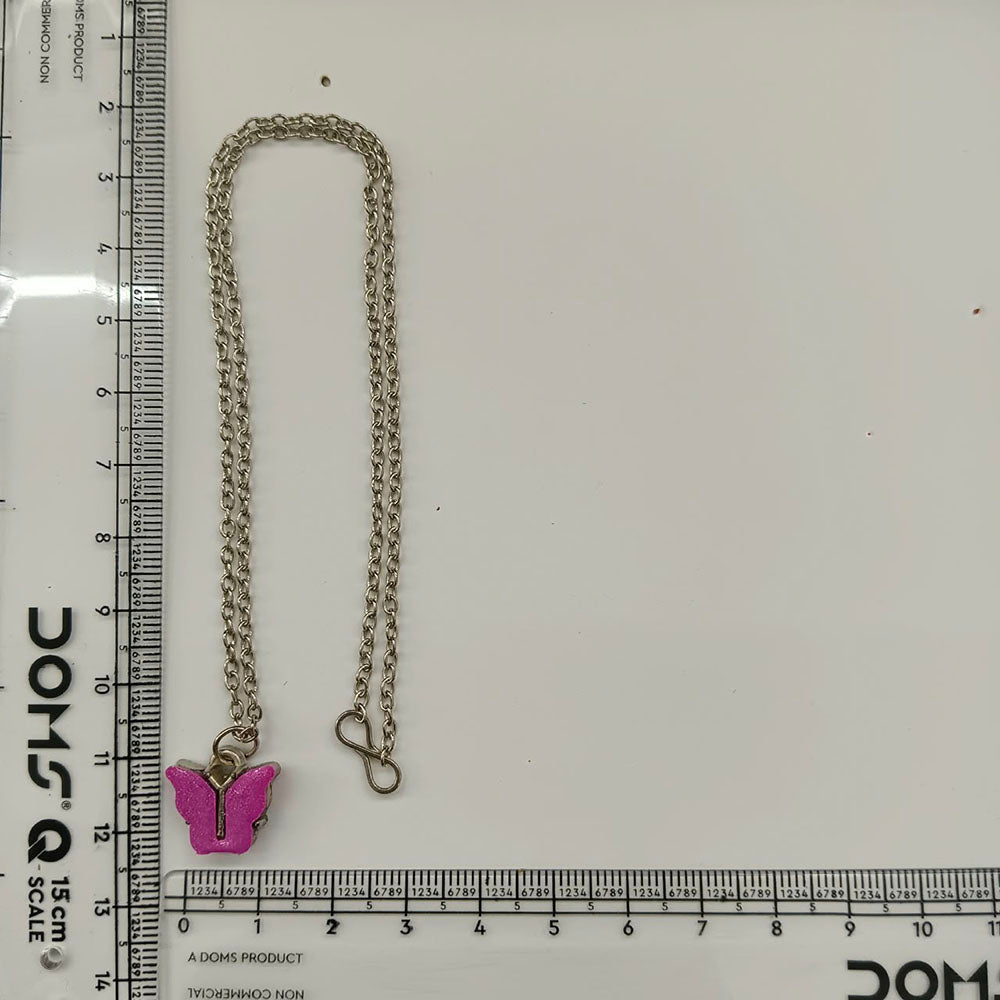 The99Jewel Beautiful Butterfly Shape Silver Plated Chain Pendant  for Women