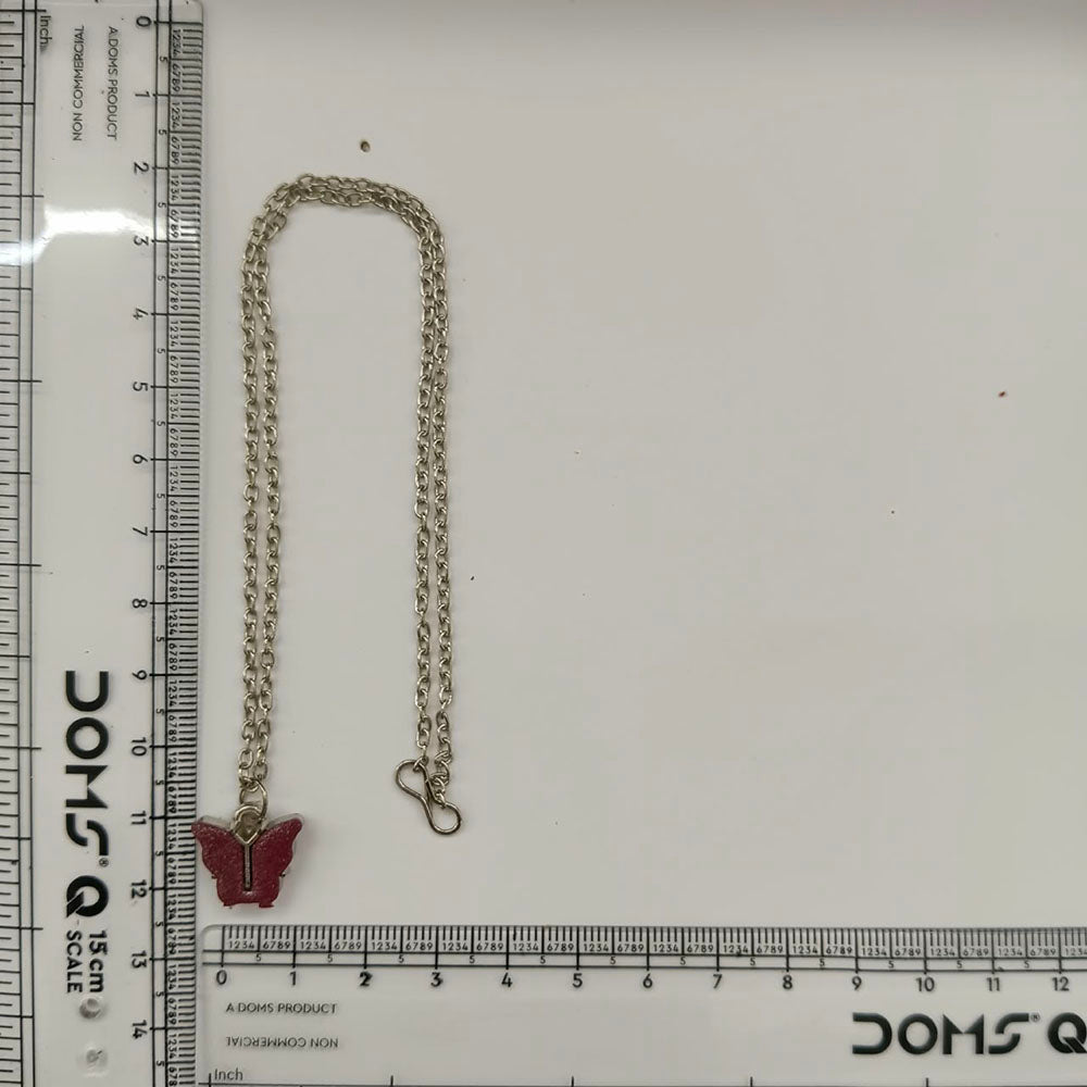 The99Jewel Beautiful Butterfly Shape Silver Plated Chain Pendant  for Women