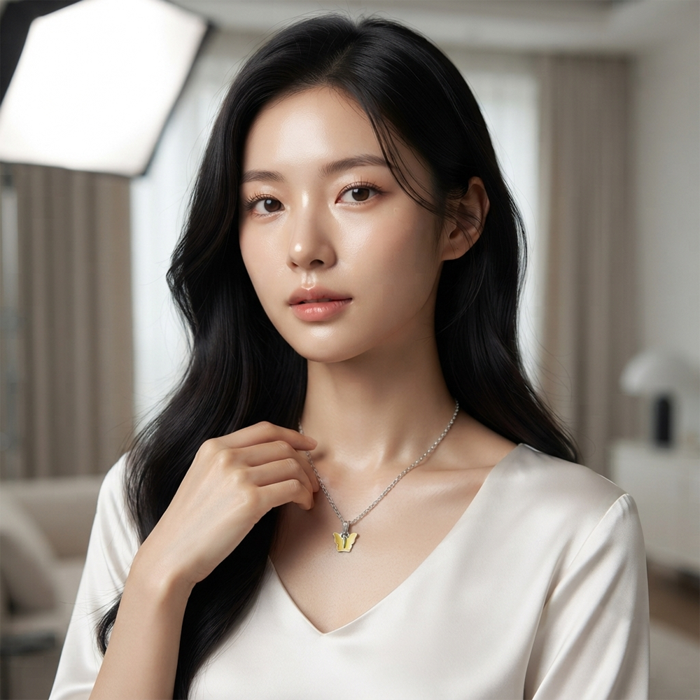 The99Jewel Butterfly Chain Pendant for Women Stylish Trendy Fashion Jewellery