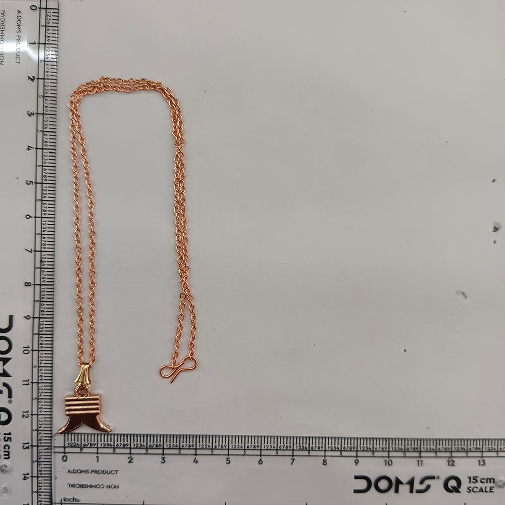 The99Jewel Trendy Rose Gold Plated Pendant Chain for Women
