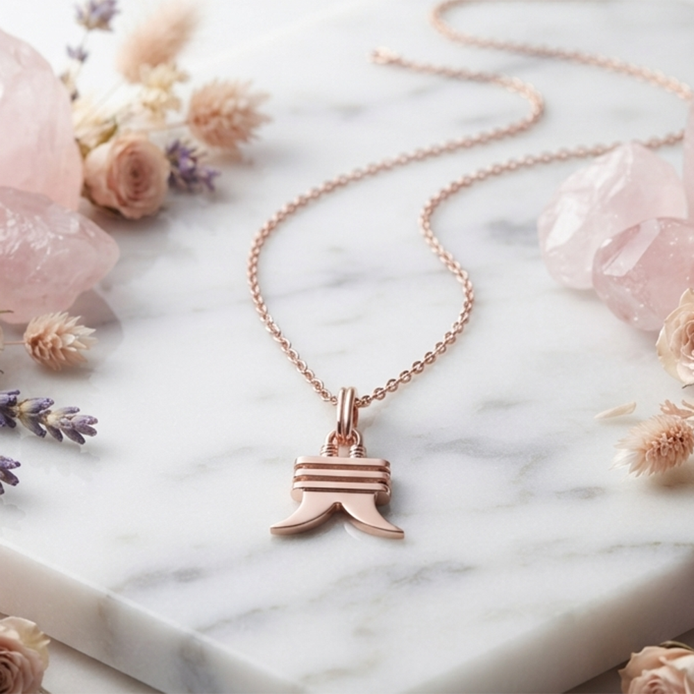 The99Jewel Trendy Rose Gold Plated Pendant Chain for Women
