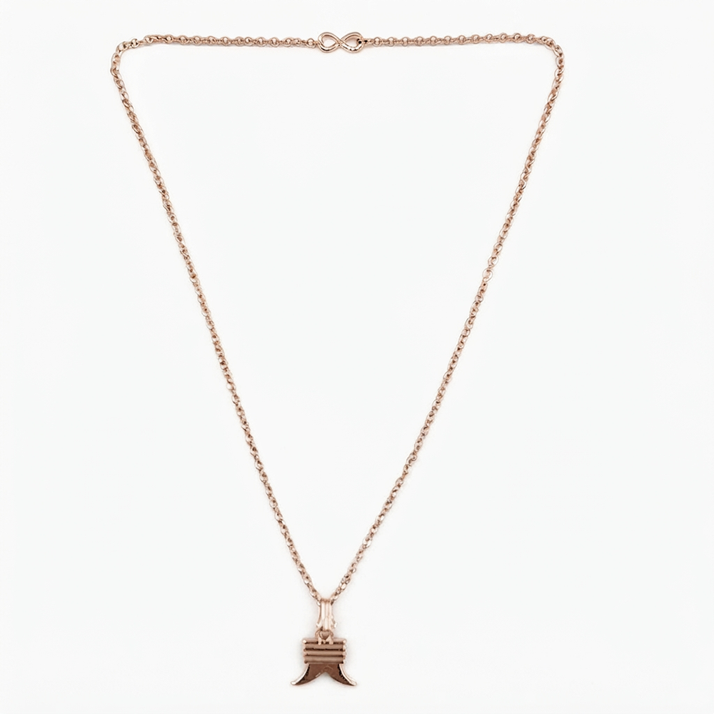 The99Jewel Trendy Rose Gold Plated Pendant Chain for Women