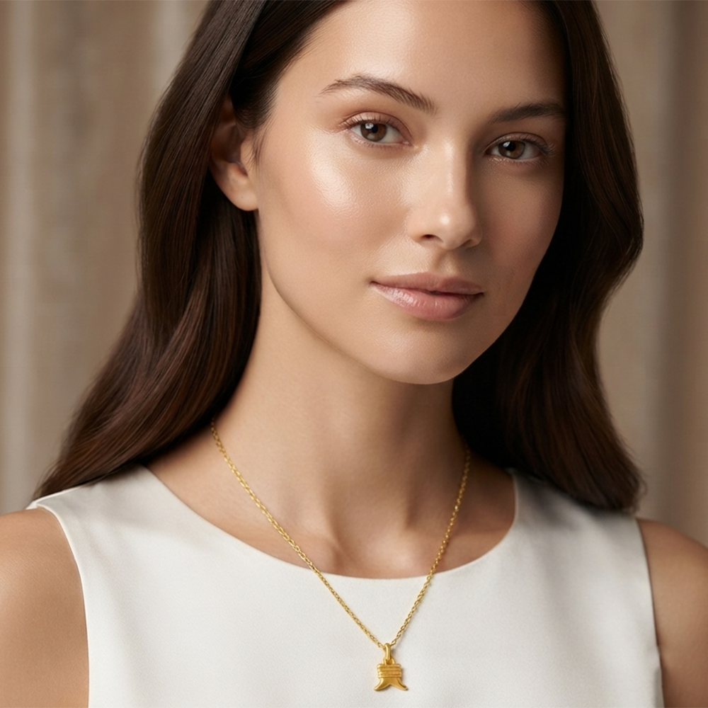 The99Jewel Modern Gold Plated Chain Pendant for Women