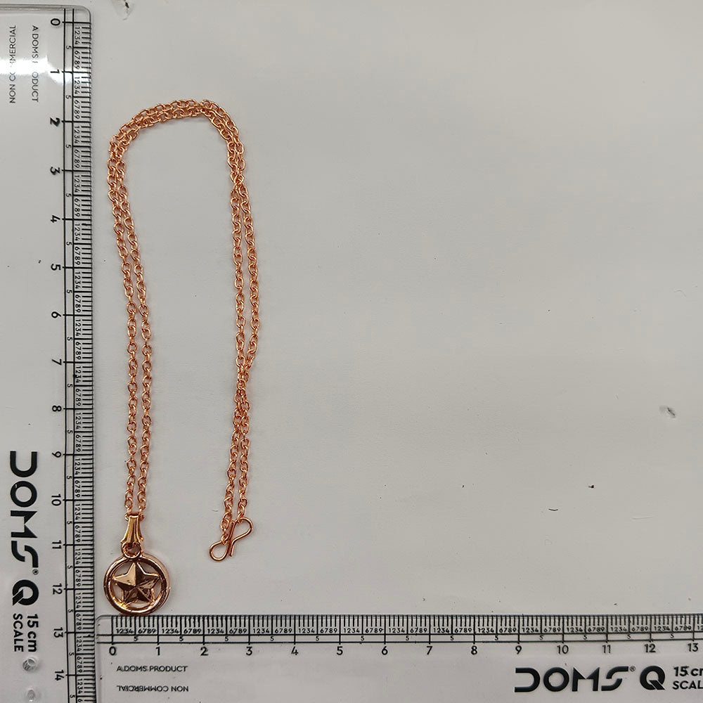 The99Jewel Modern Rose Gold Plated Star Shape Pendant Chain for Women