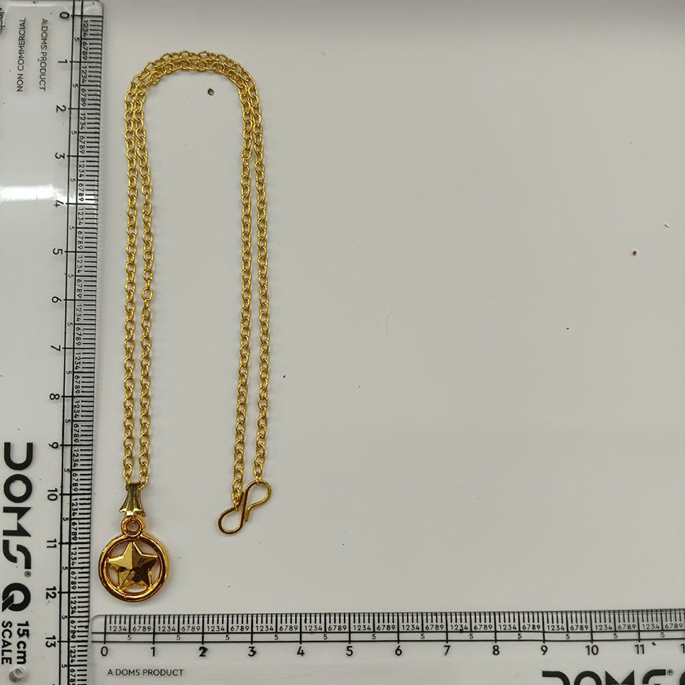 The99Jewel Modern Gold Plated Star Shape Chain Pendant for Women