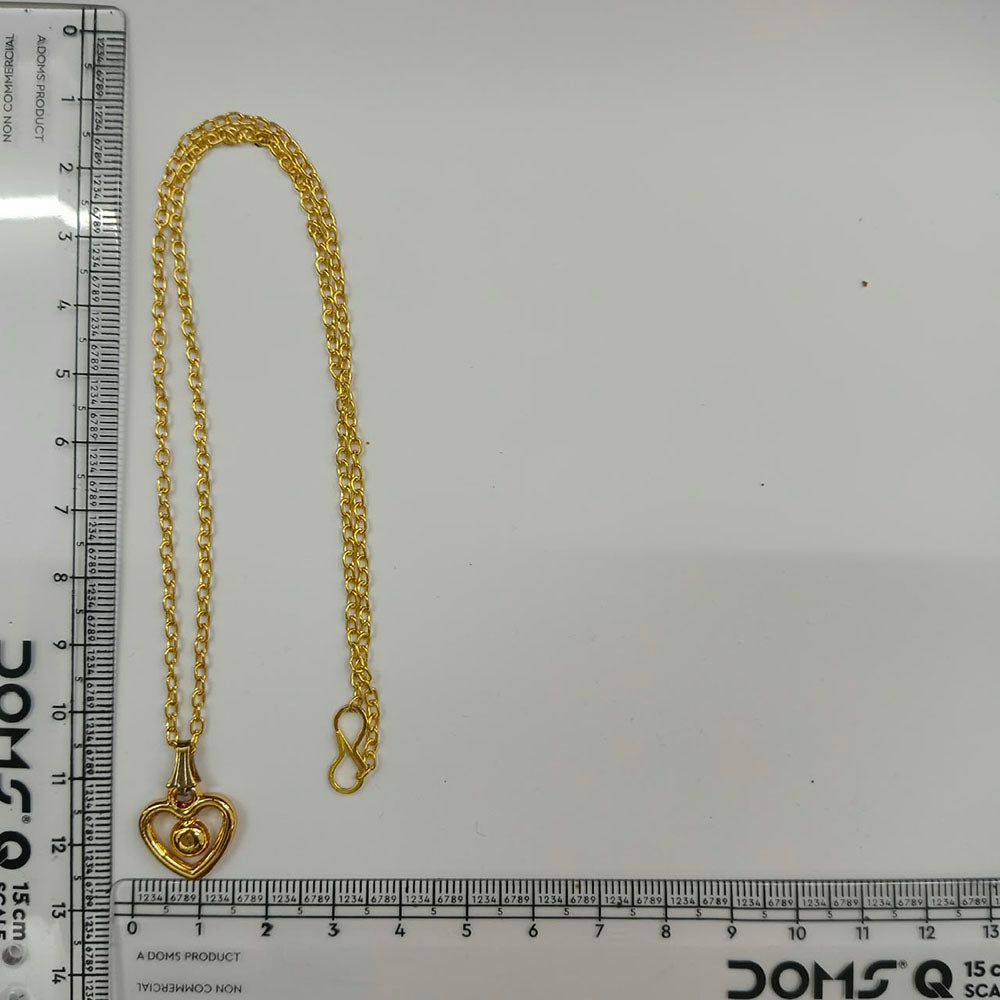 The99Jewel Modern Gold Plated Heart Shape Chain Pendant for Women