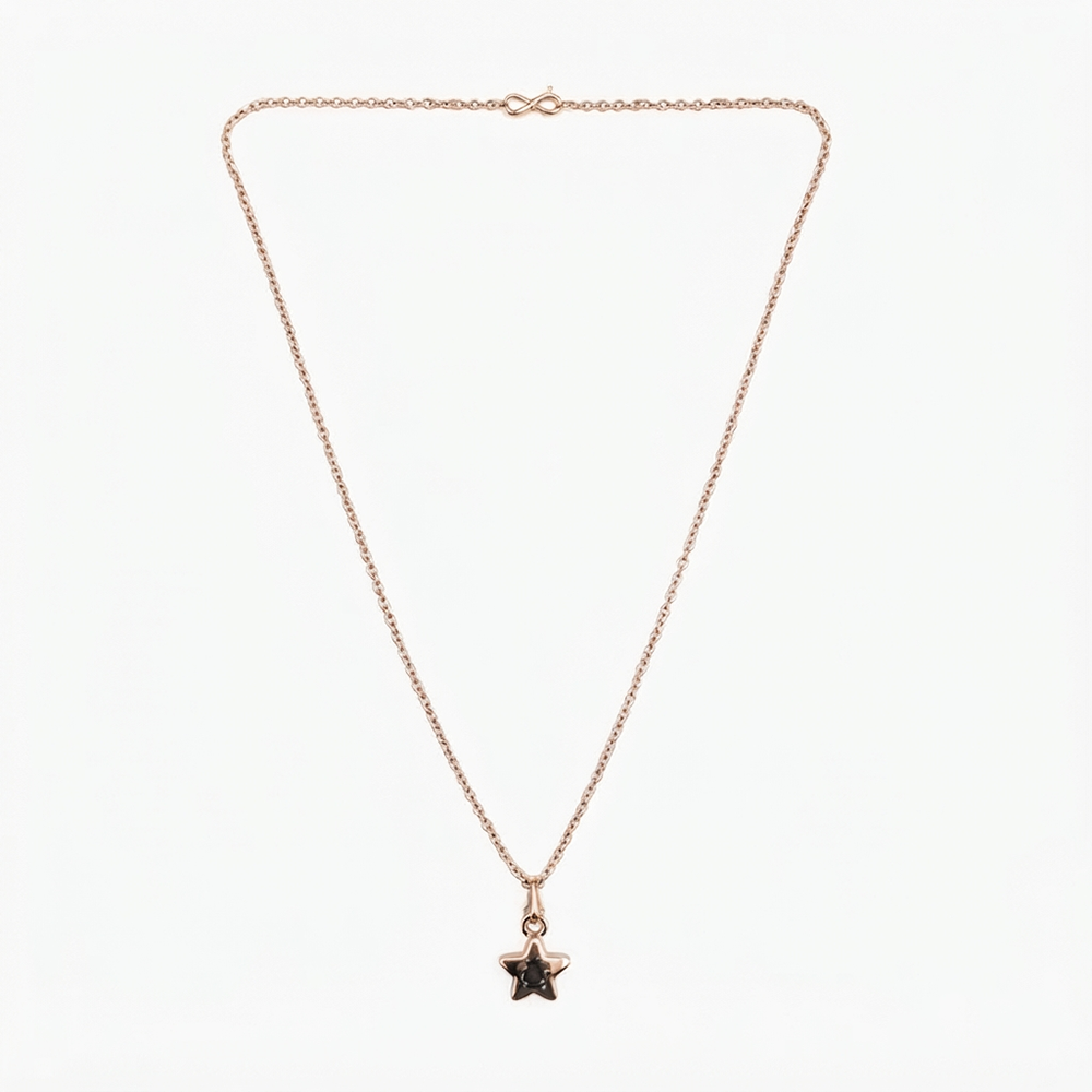 The99Jewel Modern Rose Gold Plated Star Shape Pendant Chain for Women