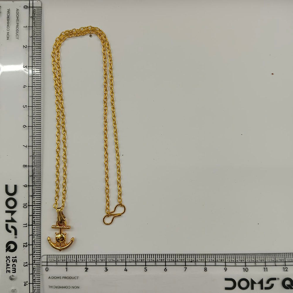 The99Jewel Modern Gold Plated Anchor Shape Chain Pendant for Women