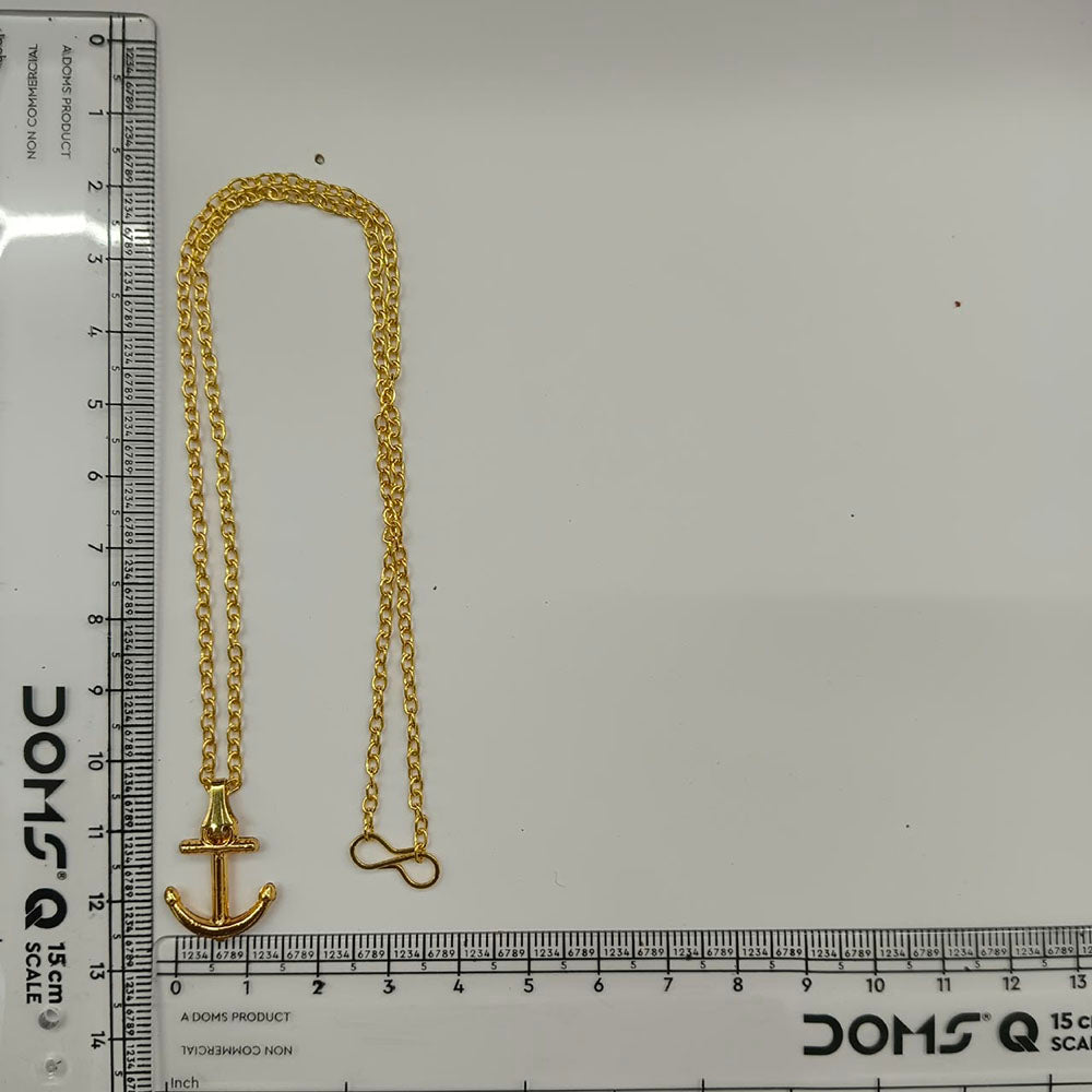 The99Jewel Modern Gold Plated Anchor Shape Chain Pendant for Women