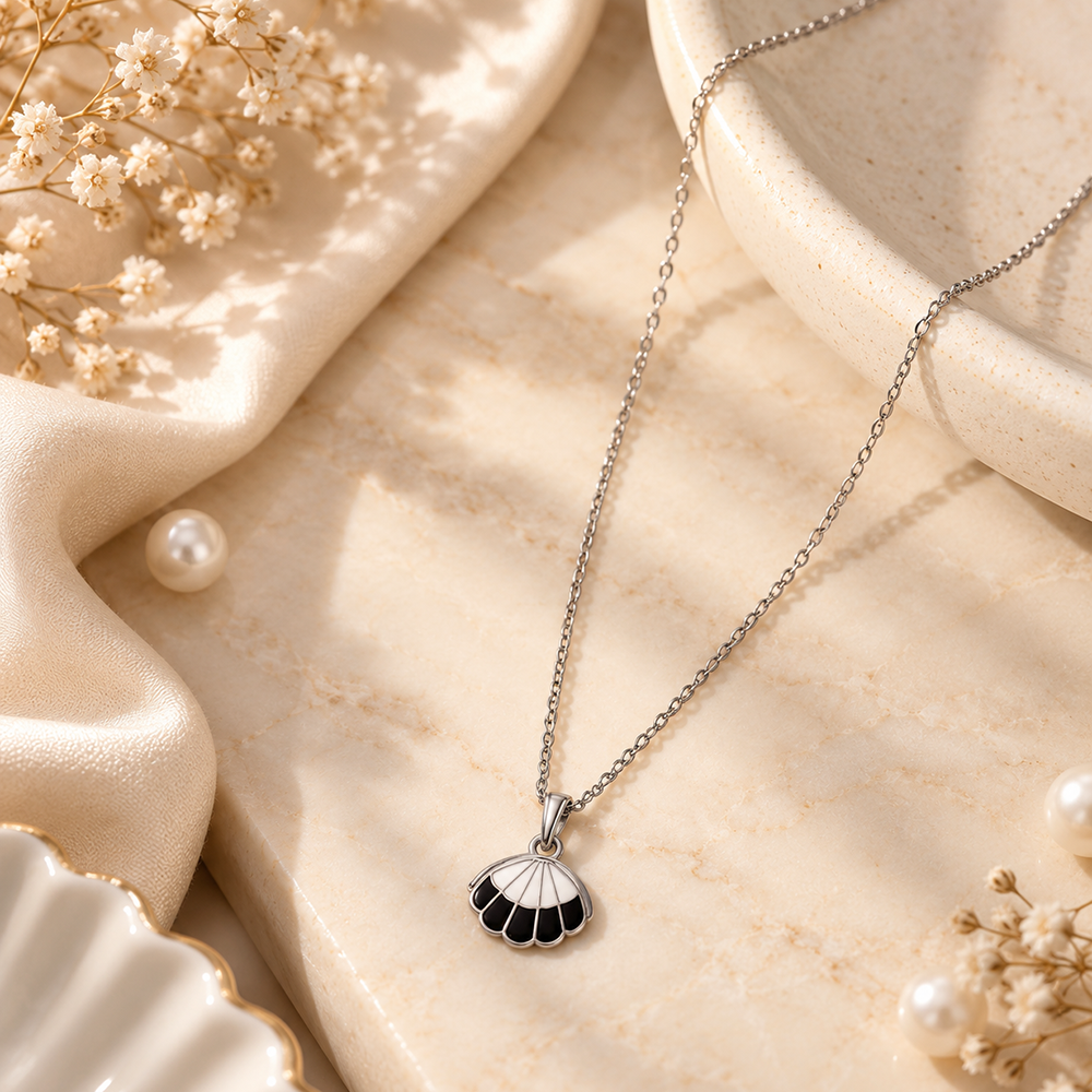 The99Jewel Cute Shell Charm Pendant Necklace for Women Trendy Daily Wear Accessory
