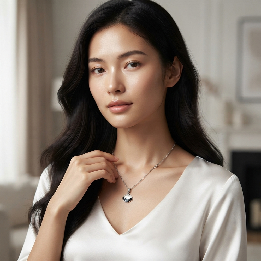 The99Jewel Cute Shell Charm Pendant Necklace for Women Trendy Daily Wear Accessory