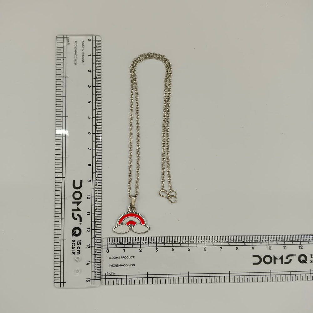 The99Jewel Cute Rainbow Charm Pendant Necklace for Women Trendy Daily Wear Accessory