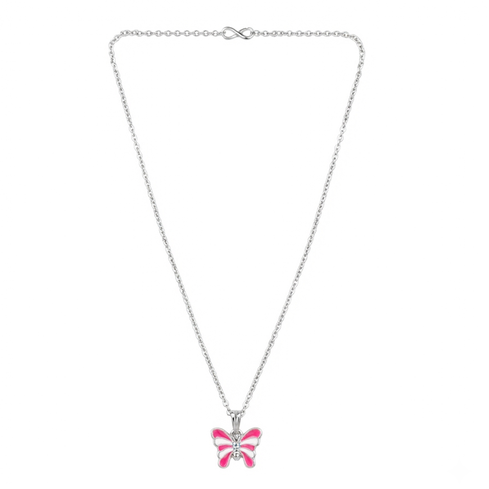 The99Jewel Graceful Butterfly Shape Meenakari Chain Pendant | Designer Jewellery for Women