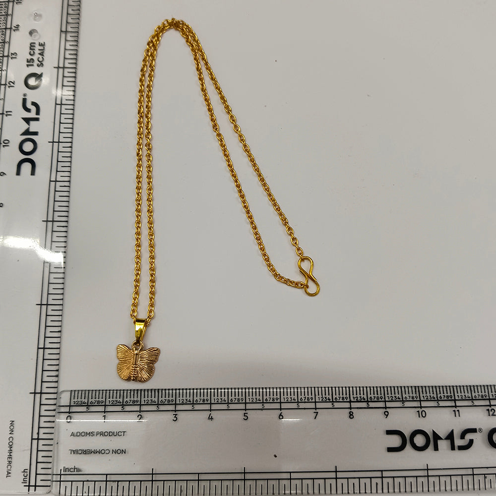 The99Jewel Dazzling Austrian Stone Gold Plated Butterfly Chain Pendant for Women