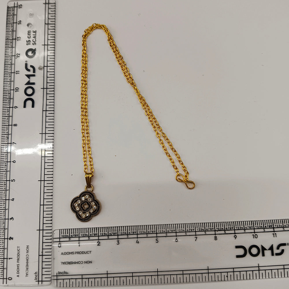The99Jewel Dazzling Austrian Stone Gold Plated Clover Chain Pendant for Women
