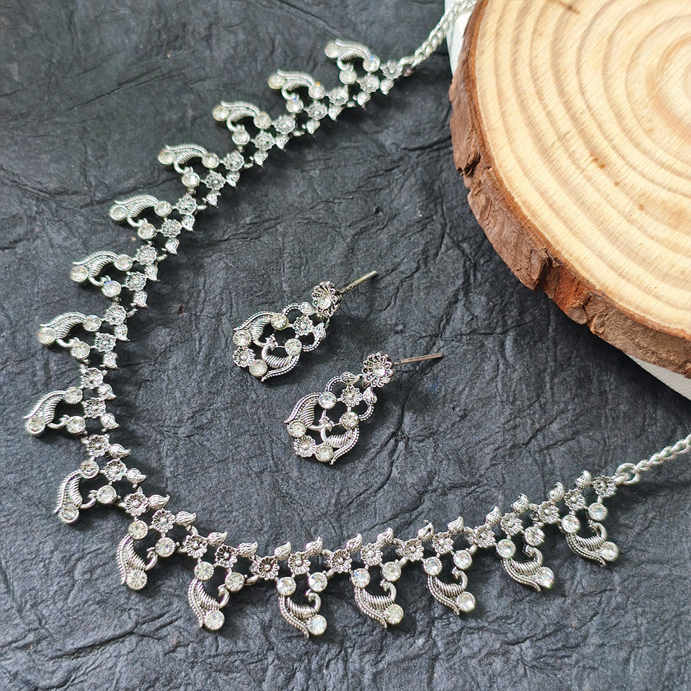 The99Jewel Silver Plated Elegant Austrian Stone Necklace set