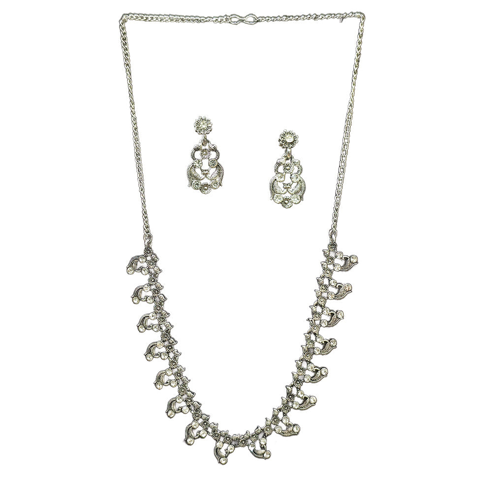The99Jewel Silver Plated Elegant Austrian Stone Necklace set