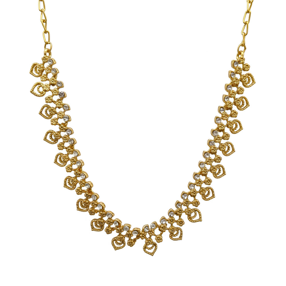 The99Jewel Gold Plated Elegant Austrian Stone Necklace set