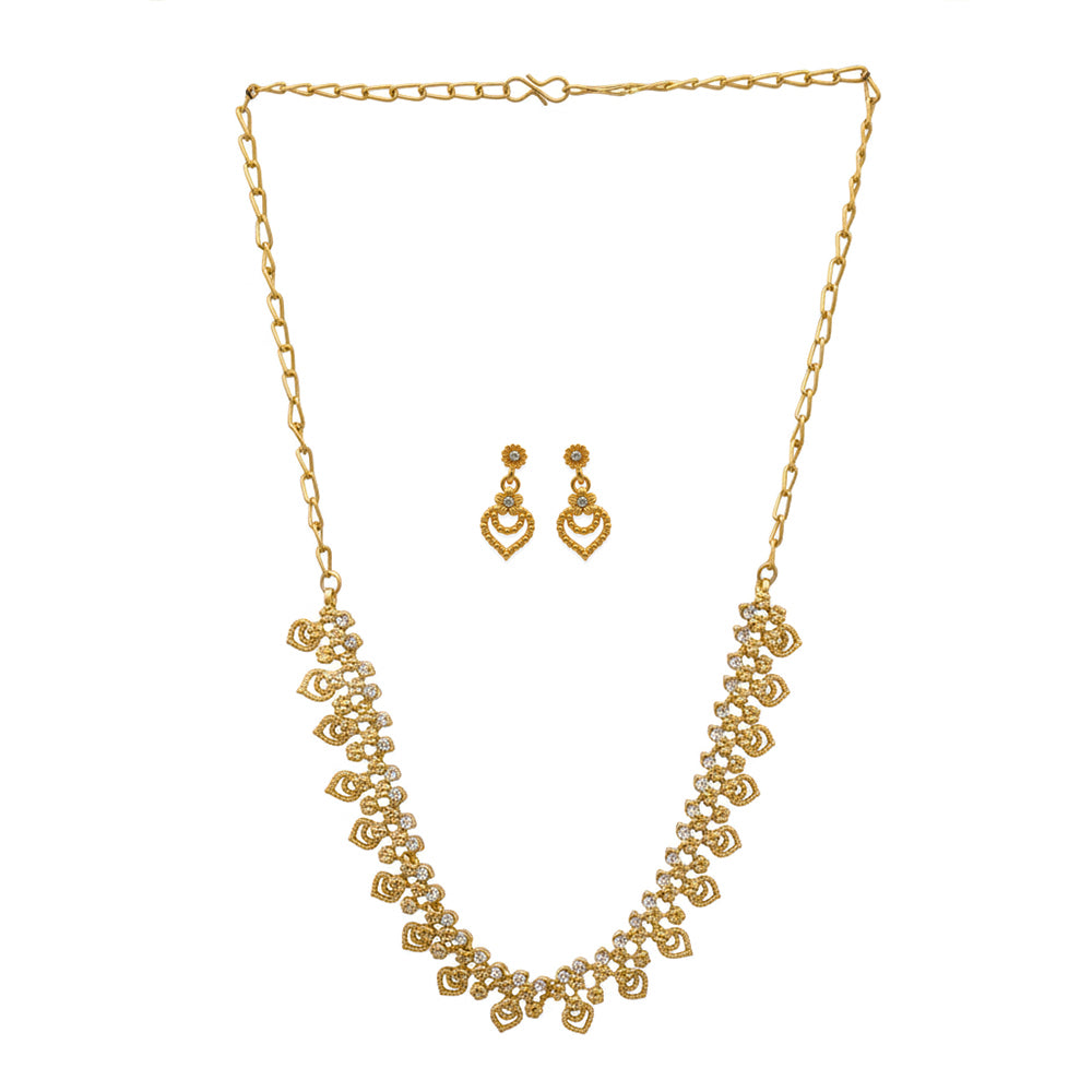 The99Jewel Gold Plated Elegant Austrian Stone Necklace set