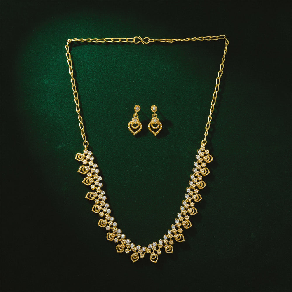The99Jewel Gold Plated Elegant Austrian Stone Necklace set