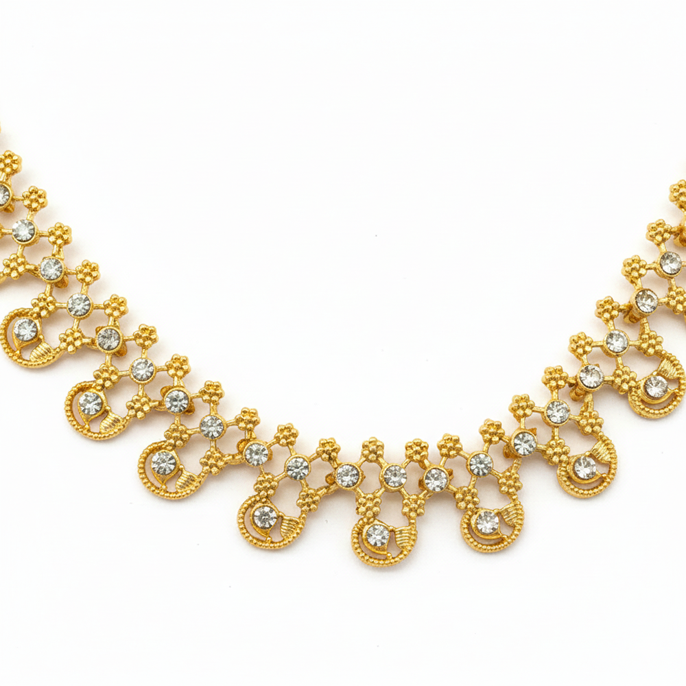 The99Jewel Gold Plated Austrian Stone Necklace Set