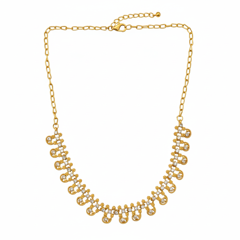 The99Jewel Gold Plated Austrian Stone Necklace Set
