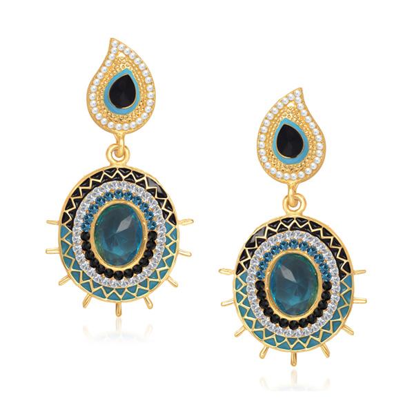 The99Jewel Multicolor Meenakari Kundan Dangler Earrings -1304603
