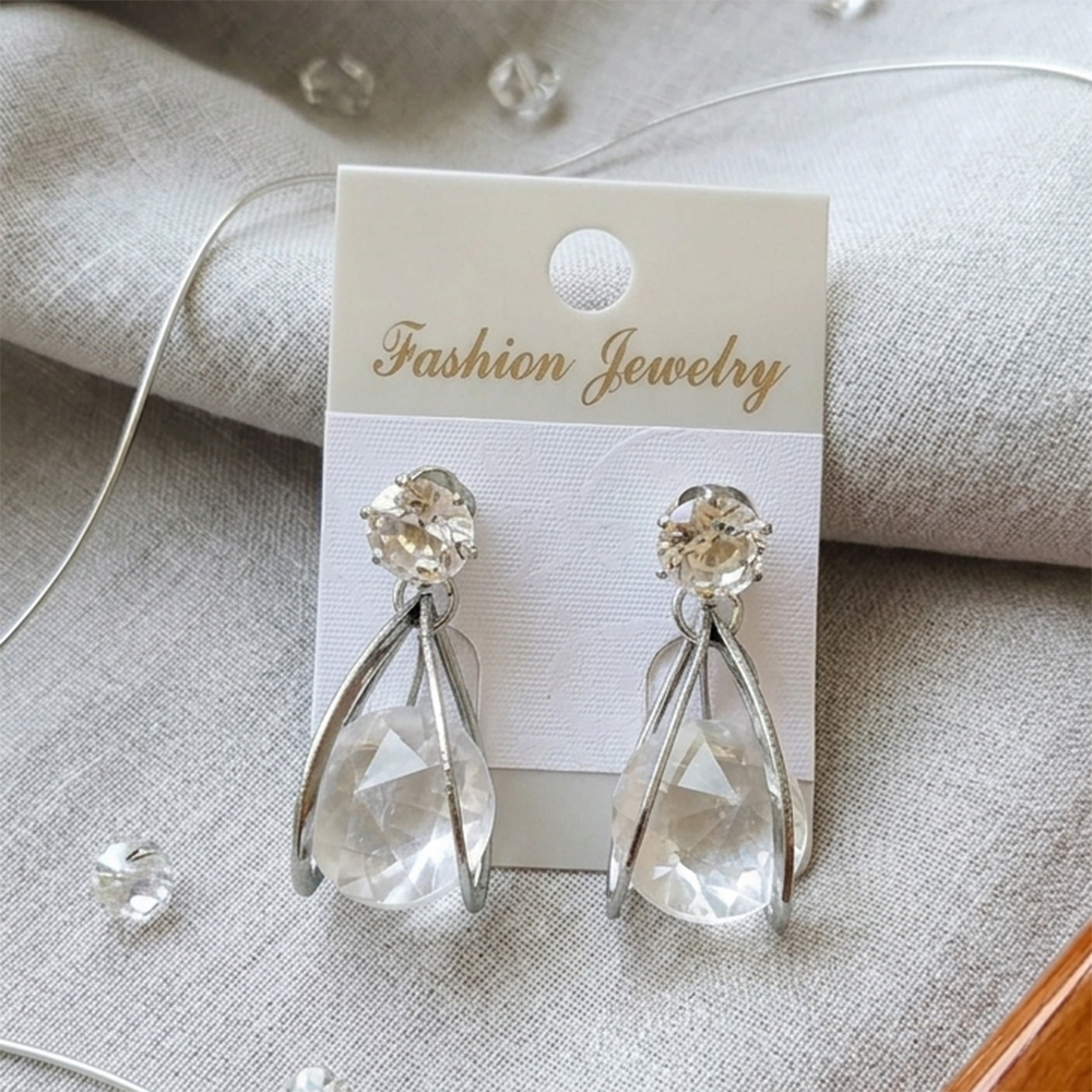 The99Jewel Silver Plated Crystal Stone Earrings for Women Stylish Fashion Jewellery