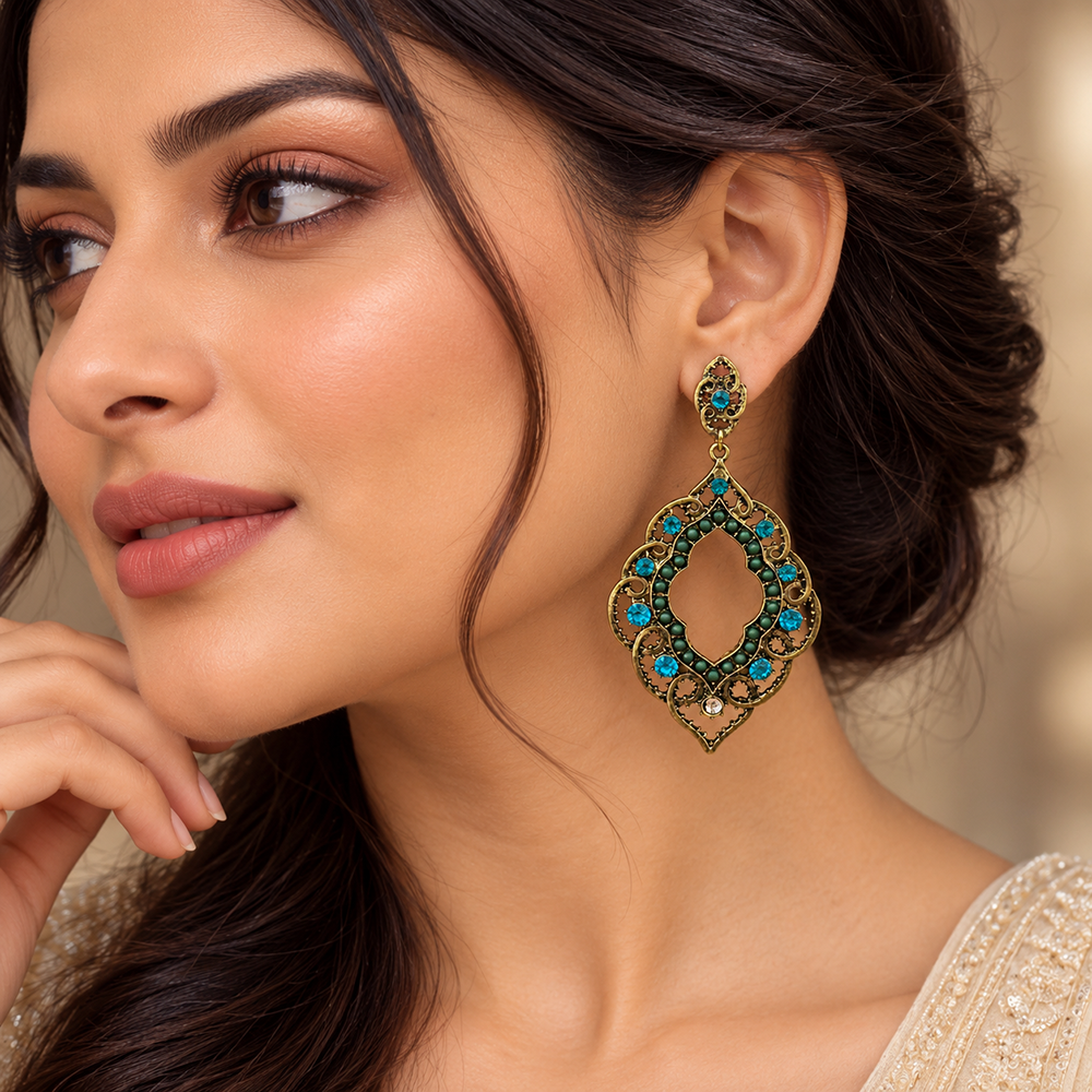 The99Jewel Beautiful Long Dangler Earrings for Women for Festive Celebrations for Womens