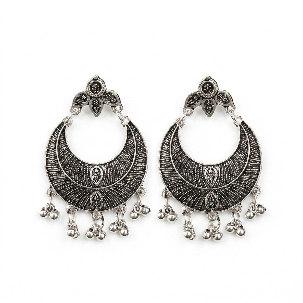 The99Jewel Traditional Oxidised Dangler Earring for women