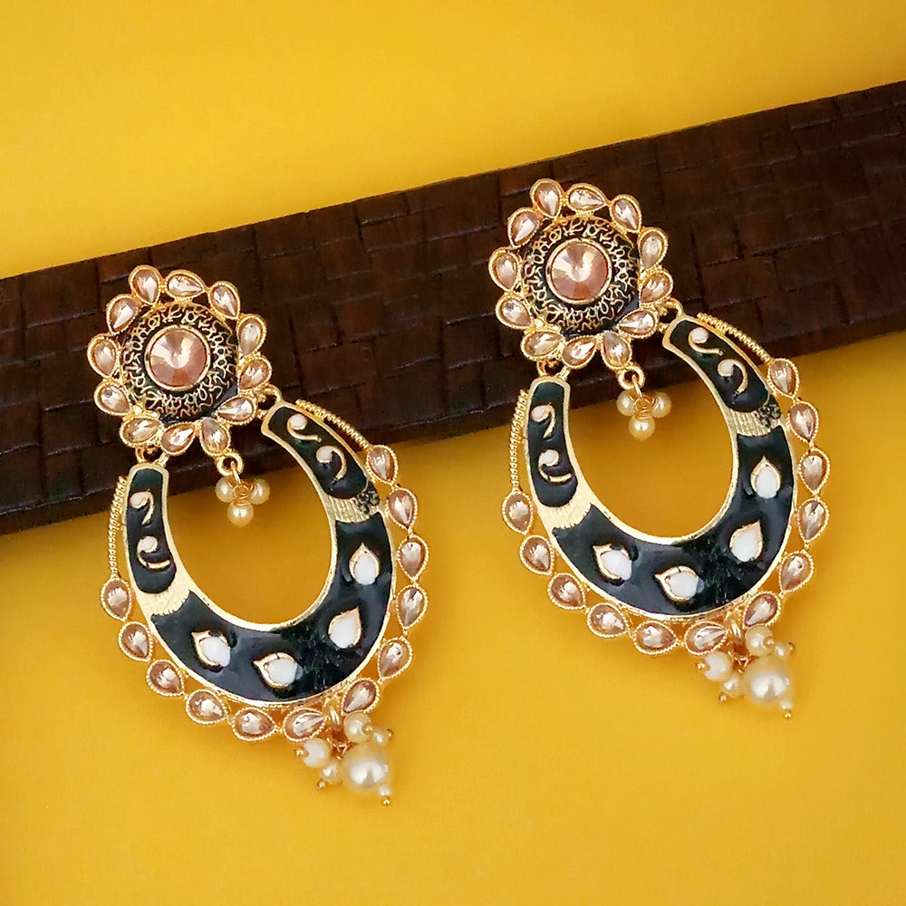 The99Jewel Traditional Dangler Earrings for Women | Elegant Ethnic Long Hanging Earrings for Wedding, Party and Festive Wear