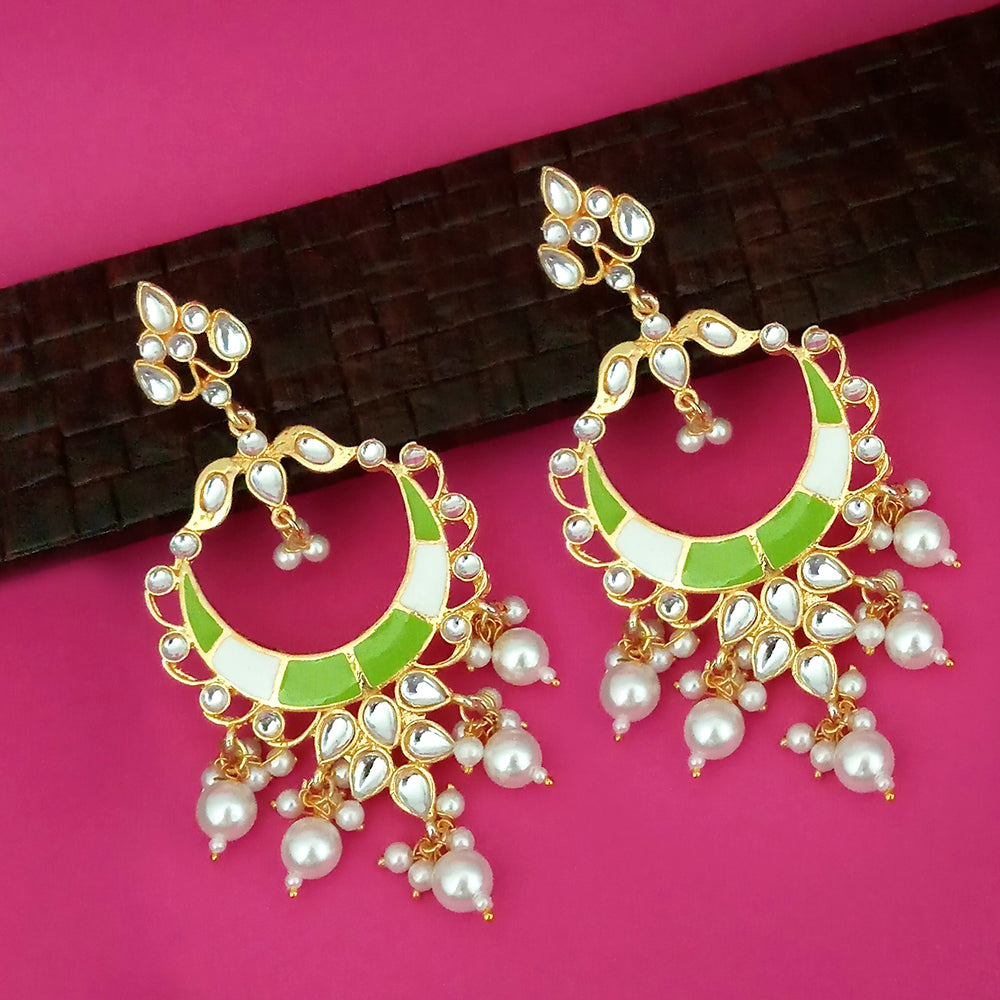 The99Jewel Wedding Wear Kundan Earrings for Women | Traditional Stone-Studded Ethnic Jewellery for Parties and Celebrations