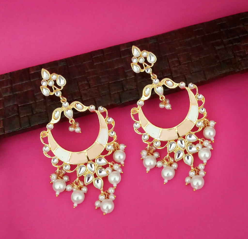 The99Jewel Wedding Wear Kundan Earrings for Women | Traditional Stone-Studded Ethnic Jewellery for Parties and Celebrations