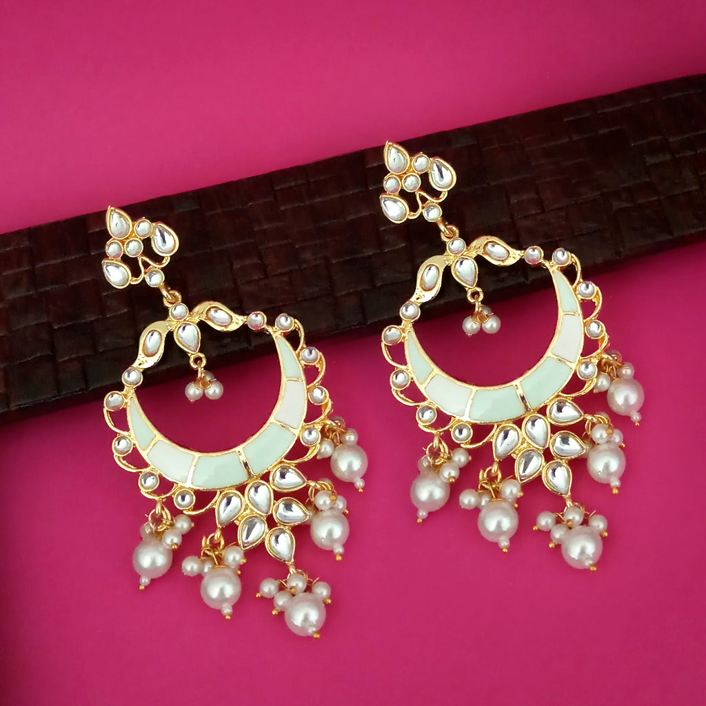 The99Jewel Wedding Wear Kundan Earrings for Women | Traditional Stone-Studded Ethnic Jewellery for Parties and Celebrations