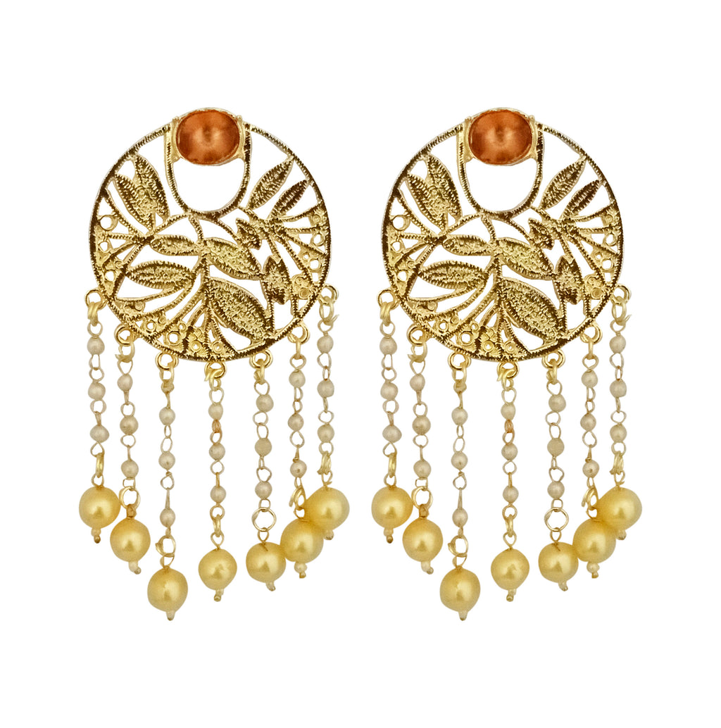 The99Jewel Women's Ethnic Kundan Stone Earrings | Elegant Traditional Fashion Jewellery for Weddings and Special Occasions