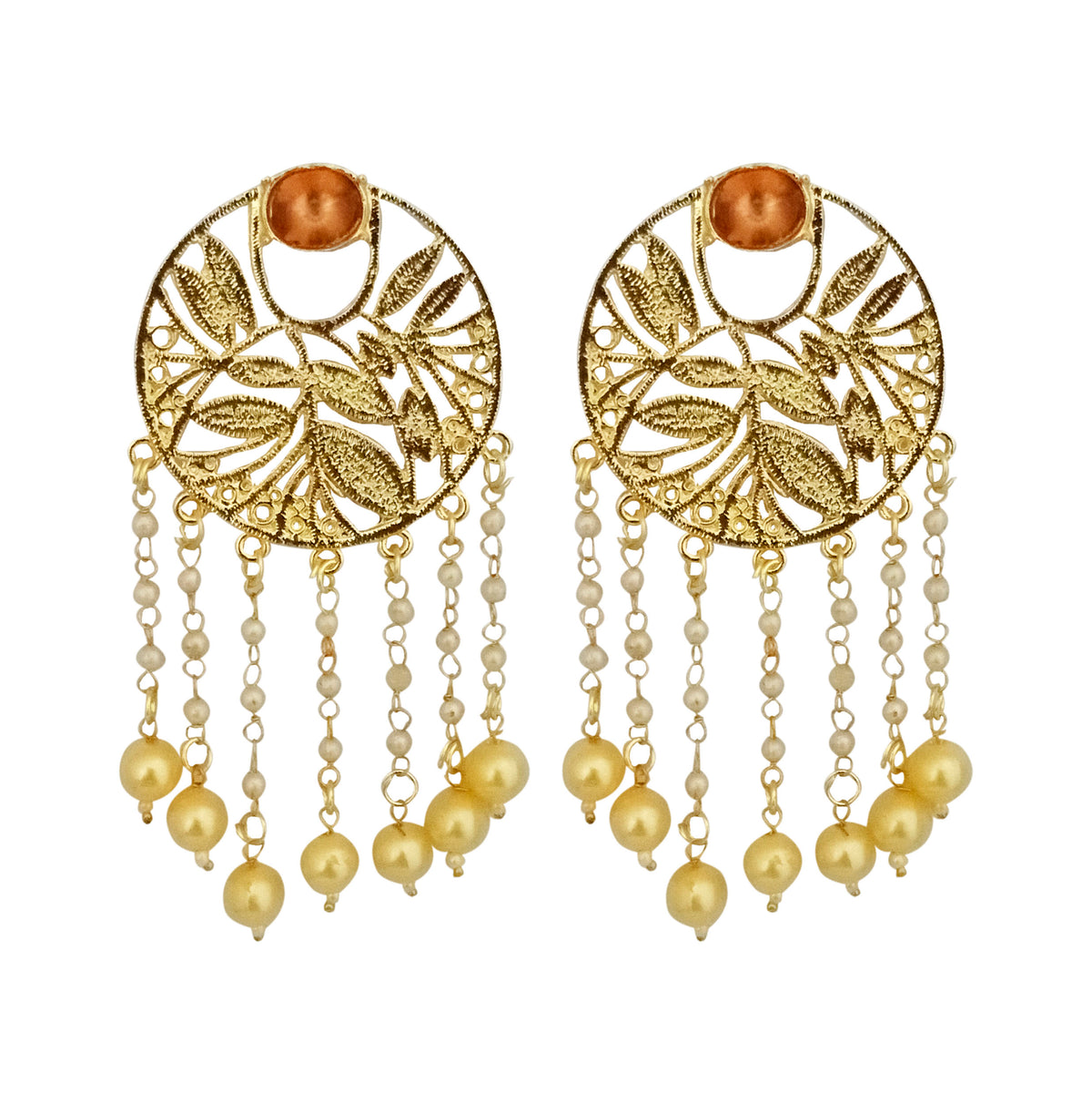 The99Jewel Women's Ethnic Kundan Stone Earrings | Elegant Traditional Fashion Jewellery for Weddings and Special Occasions
