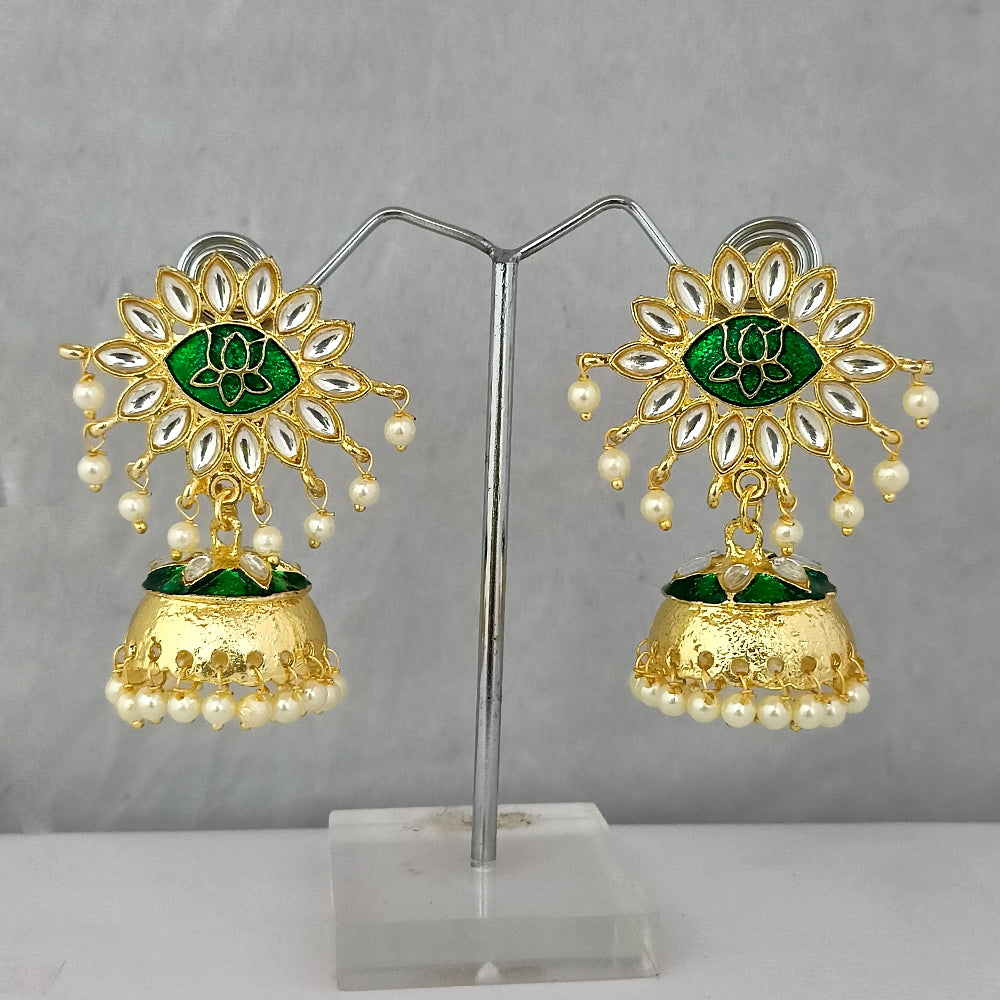 The99Jewel Traditional Kundan Earrings for Women | Elegant Indian Ethnic Stone Earrings for Wedding, Bridal and Festive Wear