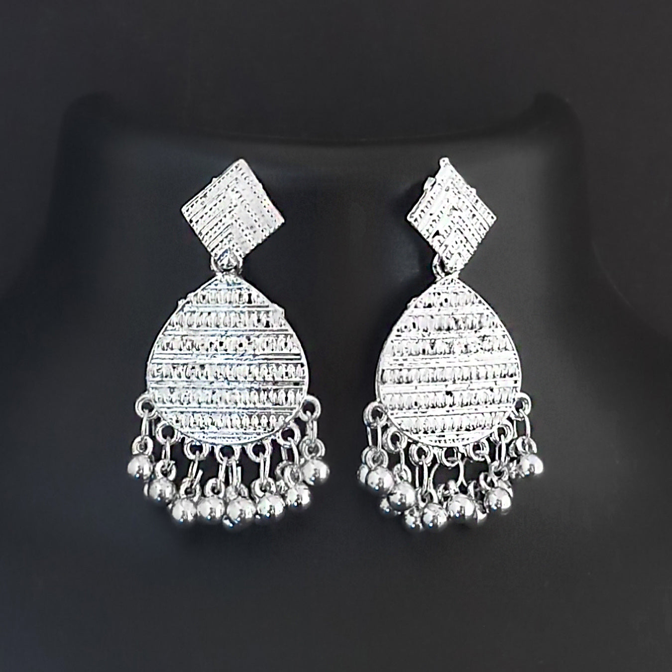 The99Jewel Oxidised Plated Stylish Earrings