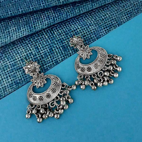 The99Jewel Oxidised Plated Dangler Earrings - 1317017