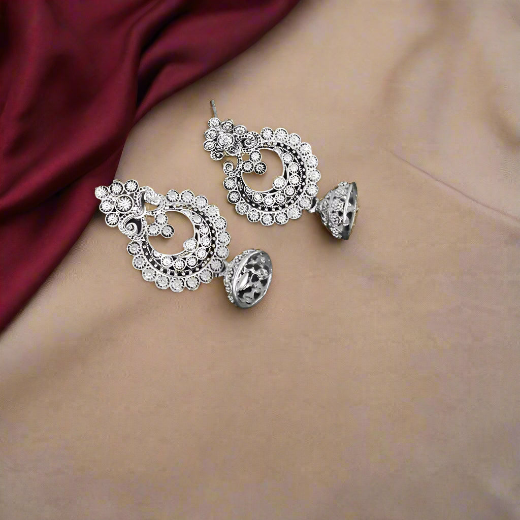 The99Jewel Silver Plated  Dangler Earrings