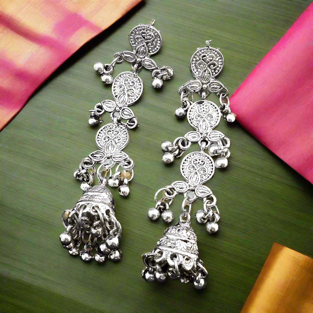 The99Jewel Silver Plated  Dangler Earrings