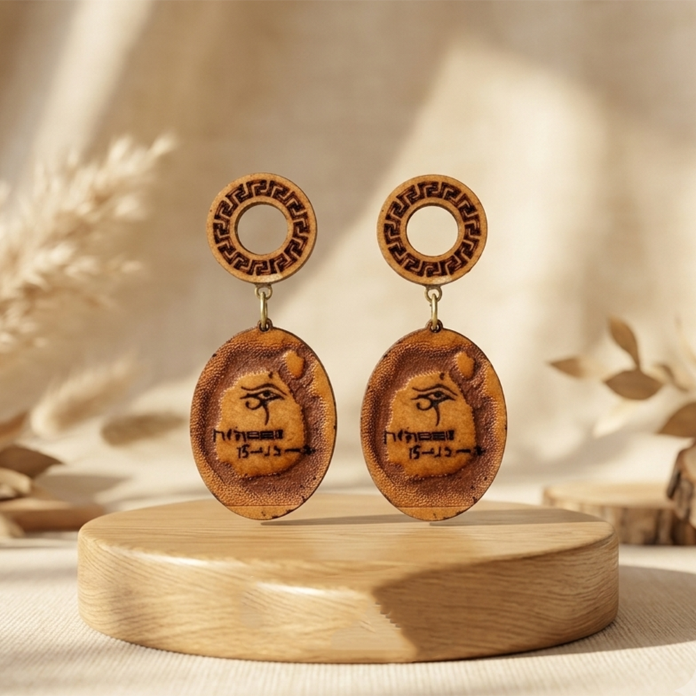 The99Jewel Vintage Style Wooden Fashion Dangler Earrings
