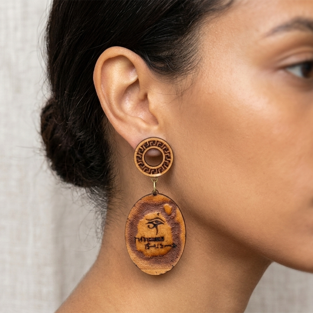 The99Jewel Vintage Style Wooden Fashion Dangler Earrings