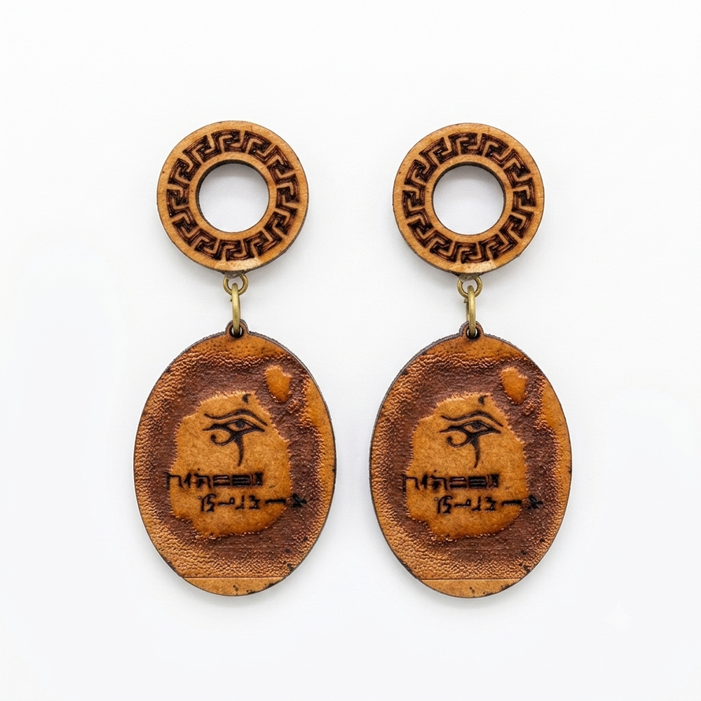 The99Jewel Vintage Style Wooden Fashion Dangler Earrings